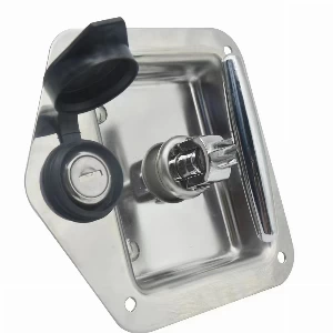 Stainless Steel 304 T Handle Lock 121*124 with PVC Lock Cap