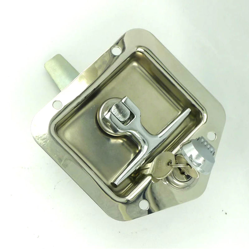 Stainless Steel 304 T Handle Lock 121*124 with zinc alloy Lock Cap